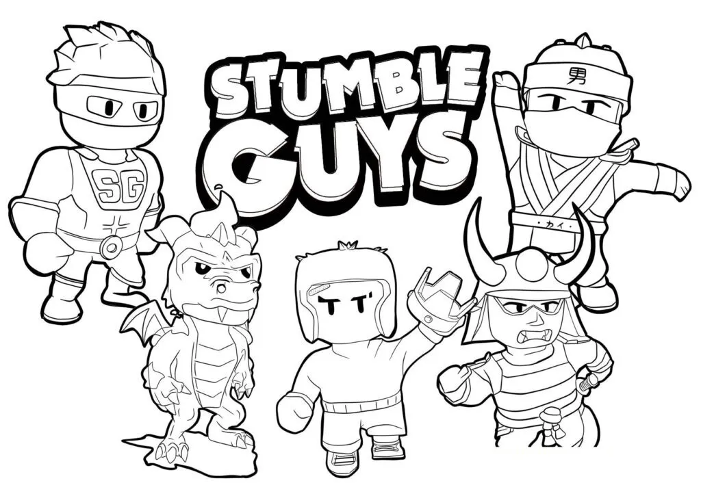 Get Ready for Action with Stumble Guys Coloring Pages - 0