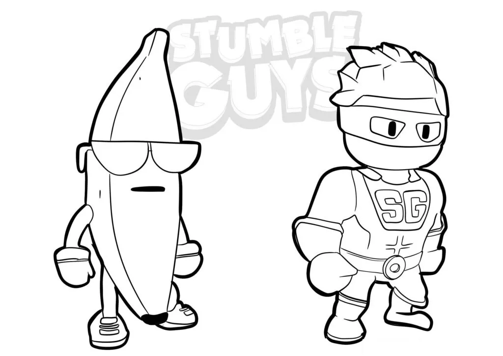 Get Ready for Action with Stumble Guys Coloring Pages - 5