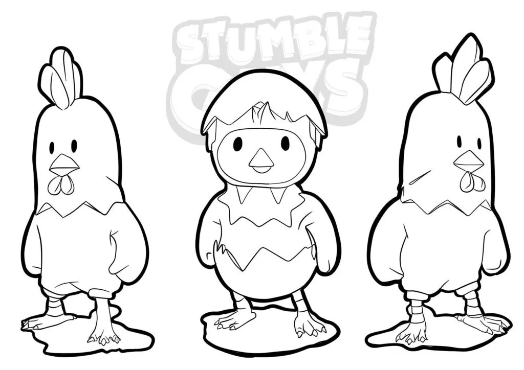 Get Ready for Action with Stumble Guys Coloring Pages - 7
