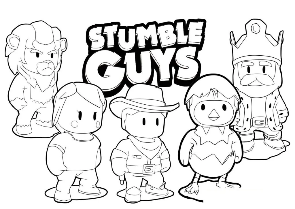 Get Ready for Action with Stumble Guys Coloring Pages - 8