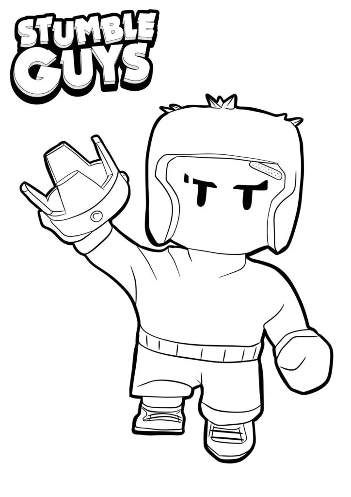 Get Ready for Action with Stumble Guys Coloring Pages - 9