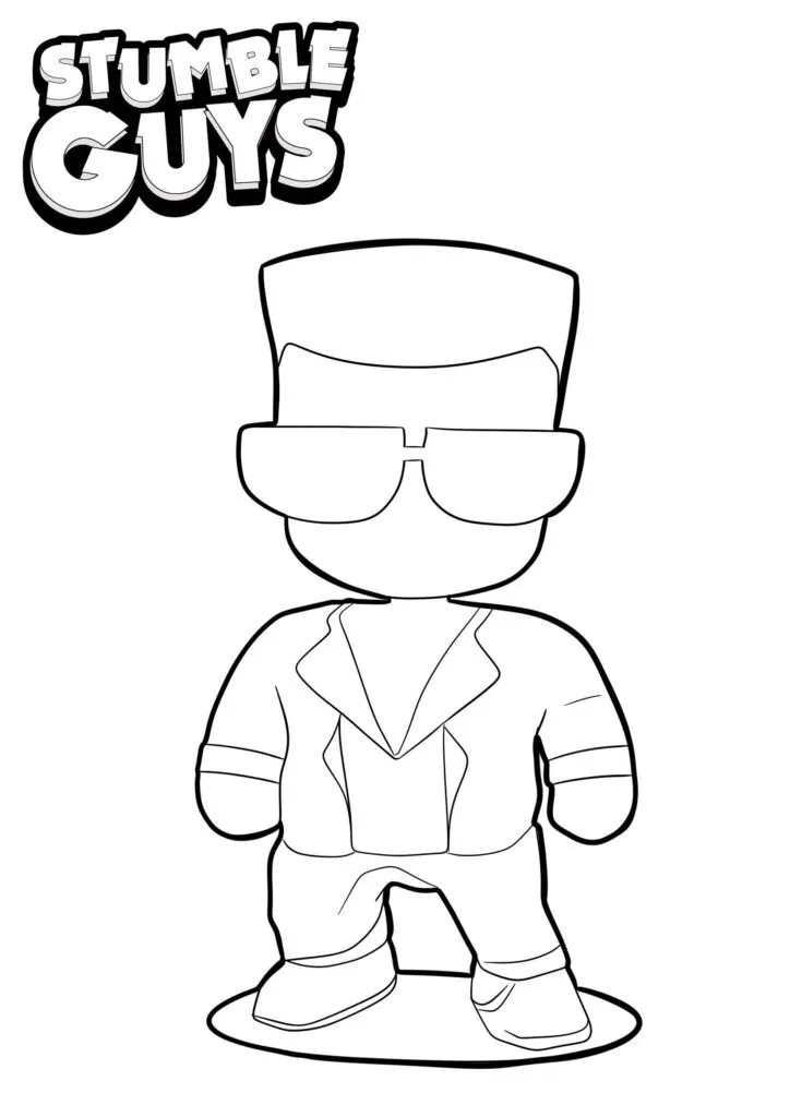 Get Ready for Action with Stumble Guys Coloring Pages - 12