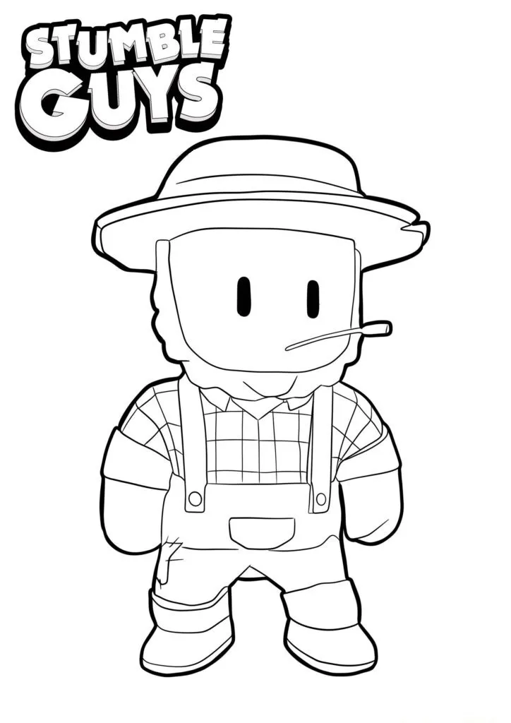 Get Ready for Action with Stumble Guys Coloring Pages - 13