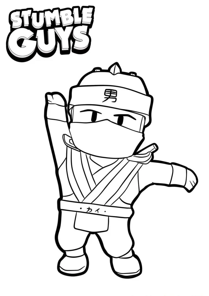 Get Ready for Action with Stumble Guys Coloring Pages - 14