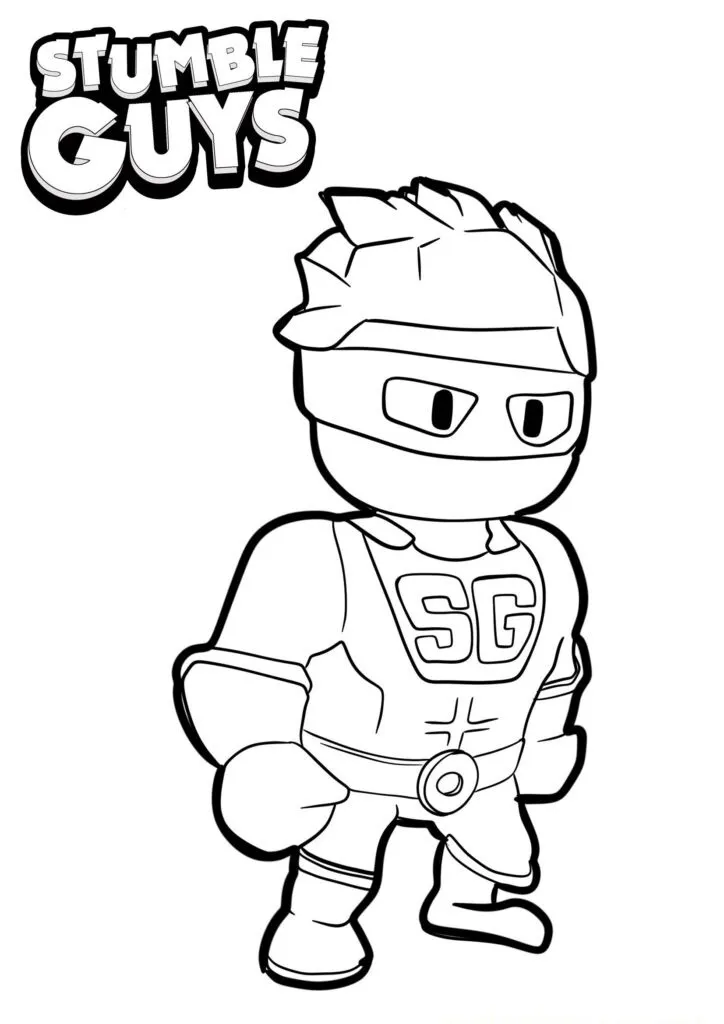 Get Ready for Action with Stumble Guys Coloring Pages - 16