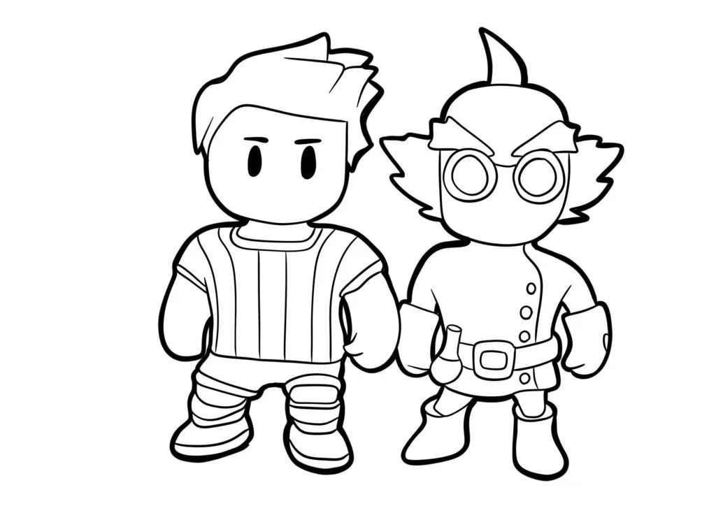 Get Ready for Action with Stumble Guys Coloring Pages - 18