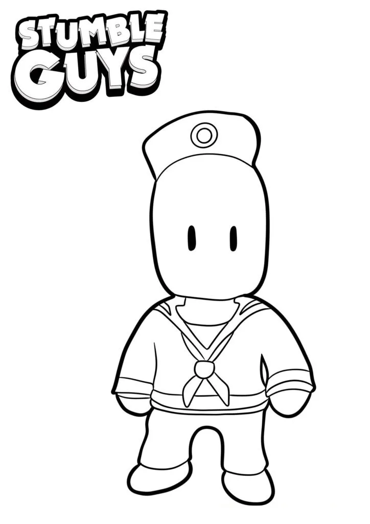 Get Ready for Action with Stumble Guys Coloring Pages - 3