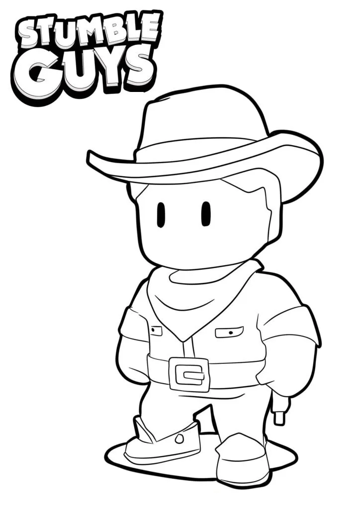 Get Ready for Action with Stumble Guys Coloring Pages - 1