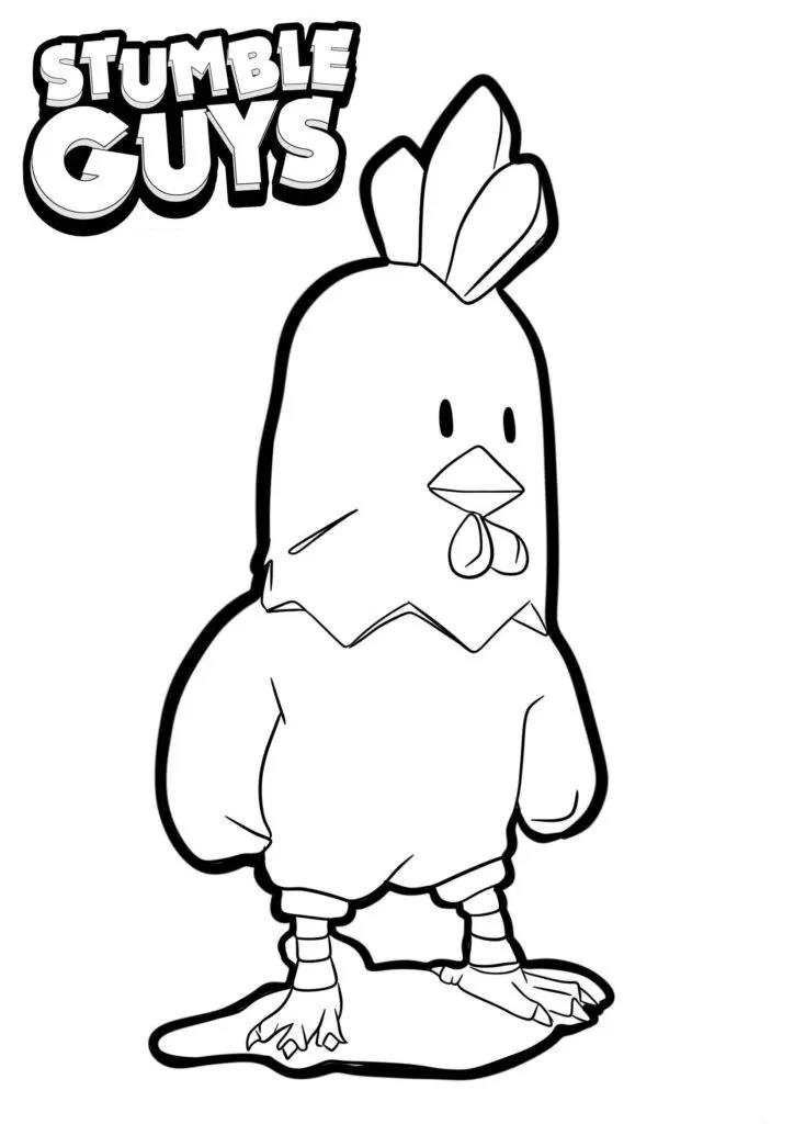 Get Ready for Action with Stumble Guys Coloring Pages - 4