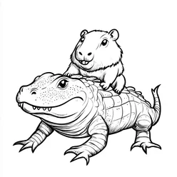 Capybara Coloring Pages PDF - Free Printable Coloring Sheets - 21