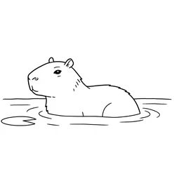 Capybara Coloring Pages PDF - Free Printable Coloring Sheets - 27