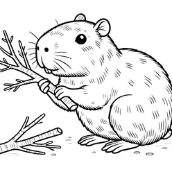 Capybara Coloring Pages PDF - Free Printable Coloring Sheets - 28