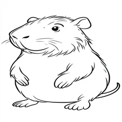Capybara Coloring Pages PDF - Free Printable Coloring Sheets - 30