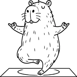 Capybara Coloring Pages PDF - Free Printable Coloring Sheets - 31