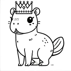 Capybara Coloring Pages PDF - Free Printable Coloring Sheets - 35