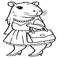 Capybara Coloring Pages PDF - Free Printable Coloring Sheets - 42