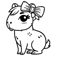 Capybara Coloring Pages PDF - Free Printable Coloring Sheets - 43
