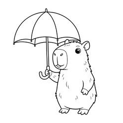 Capybara Coloring Pages PDF - Free Printable Coloring Sheets - 44