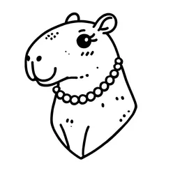 Capybara Coloring Pages PDF - Free Printable Coloring Sheets - 46
