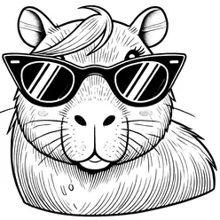 Capybara Coloring Pages PDF - Free Printable Coloring Sheets - 48