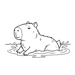 Capybara Coloring Pages PDF - Free Printable Coloring Sheets - 56
