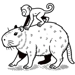Capybara Coloring Pages PDF - Free Printable Coloring Sheets - 4