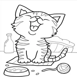Printable Coloring Book Cat Coloring Pages Pdf - 0