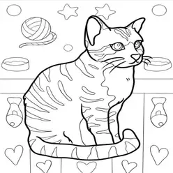 Printable Coloring Book Cat Coloring Pages Pdf - 44