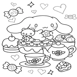 Cinnamoroll Printable Coloring Pdf - 8