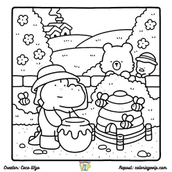 Comfy Days Coloring Pages PDF - Free Printable Sheets - 5