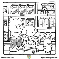 Comfy Days Coloring Pages PDF - Free Printable Sheets - 7
