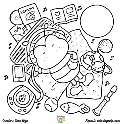 Comfy Days Coloring Pages PDF - Free Printable Sheets - 8