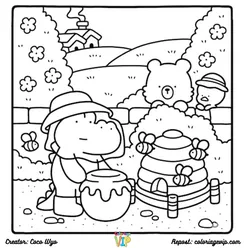 Comfy Days Coloring Pages PDF - Free Printable Sheets - 10