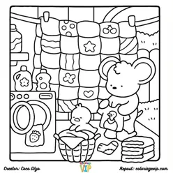 Comfy Days Coloring Pages PDF - Free Printable Sheets - 11