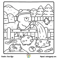 Comfy Days Coloring Pages PDF - Free Printable Sheets - 12