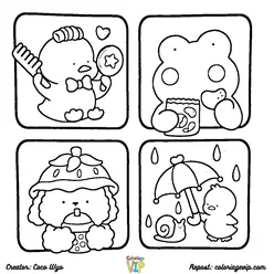 Comfy Days Coloring Pages PDF - Free Printable Sheets - 13
