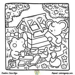 Comfy Days Coloring Pages PDF - Free Printable Sheets - 1
