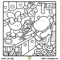 Comfy Days Coloring Pages PDF - Free Printable Sheets - 0