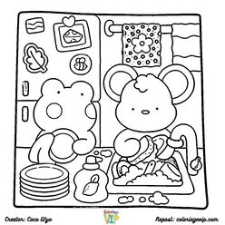 Comfy Days Coloring Pages PDF - Free Printable Sheets - 1