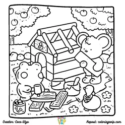 Comfy Days Coloring Pages PDF - Free Printable Sheets - 3
