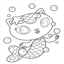 Gabby Cat Coloring Pages PDF - Free Printable Sheets - 5