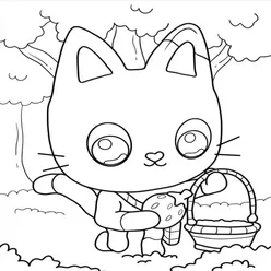 Gabby Cat Coloring Pages PDF - Free Printable Sheets - 10