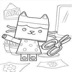 Gabby Cat Coloring Pages PDF - Free Printable Sheets - 11