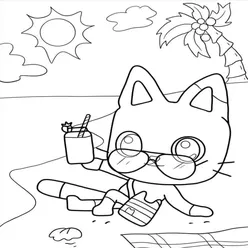 Gabby Cat Coloring Pages PDF - Free Printable Sheets - 12