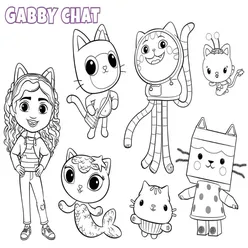 Gabby Cat Coloring Pages PDF - Free Printable Sheets - 19