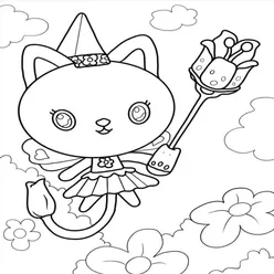 Gabby Cat Coloring Pages PDF - Free Printable Sheets - 22