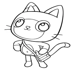Gabby Cat Coloring Pages PDF - Free Printable Sheets - 2