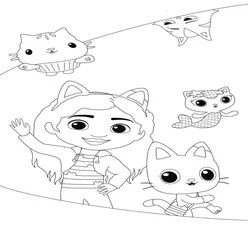 Gabby Cat Coloring Pages PDF - Free Printable Sheets - 36