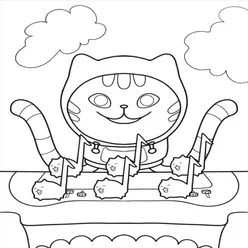 Gabby Cat Coloring Pages PDF - Free Printable Sheets - 42