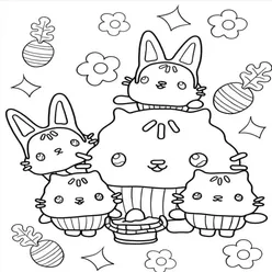 Gabby Cat Coloring Pages PDF - Free Printable Sheets - 0